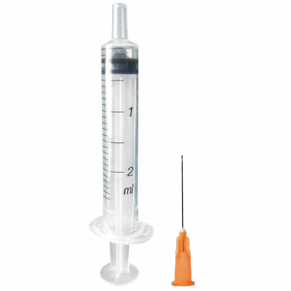 Ayset Aşı Enjektörü 2 cc 3 Parça Turuncu 300'lü